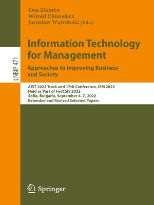 cover image of Information Technology for Management